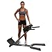 Body-Solid (GHYP345B) 45 Degree Hyperextension Bench - Adjustable Back & Abdominal Exercise Machine with Thick Support Pads for Home and Commercial Gym, Black