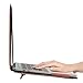 MOSISO Case Compatible with MacBook Air 13.6 inch M4 M3 M2 2025-2022 /Air 13 M1 2022-2018 /Pro 13 inch M2 M1 2025-2016, PU Leather Portfolio Protective Stand Cover, Rose Quartz
