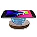 Wireless Charging Pad for iPhone X 8 Plus 8 Walnut Wood Hand-Made Qi 10W Fast Charge Wireless Charger Convertible for Samsung Galaxy Note 8 S8+ S8 S7 Edge S7 Note 5 Cellphones