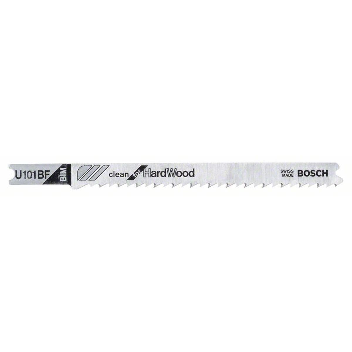 Bosch 2608636236 U101 BF Jigsaw Blade, 0 V, Silver, Set of 3 Piece