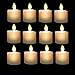 Burning Sister Pack of 6 Realistic and Bright Flameless LED Tea Light Fake Flameless Candles,Battery Operated Warm White with Dancing Flickering Bulb for Christmas/Wedding/Birthday Party