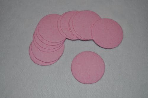 Compressed Sponge - 3" Round - 24 Pack of Pink