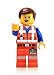 LEGO Movie Masterbuilder Emmet Minifigure (Open Mouth Smile and Angry Faces)
