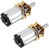 Hxchen 2Pcs DC 12V 200RPM N20 Torque Geared Gearbox