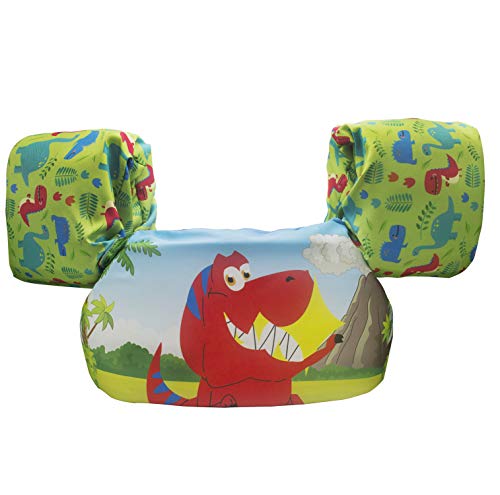 CONHENCI Swim Aid Vest Trainer Life Jacket Floaties for Toddlers(Dinosaur Pinkfong) - Thumbnail 3