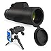 Monocular Telescope, 12X50 High Power Prism Monocular and Waterproof Fog-Proof Shockproof Scope with Phone Clip and Tripod- BAK4 FMC Prism for Bird Watching Hunting Camping Hiking Concert Sport