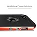 iPhone SE Case, ROCK® MOOST [Royce Series] Dual Layer Thin & Slim Shockproof Case for iPhone SE / iPhone 5s [Black / Red]