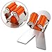 Broom Holder Wall Mount No Drill Damage To Wall Super Self Adhensive Broom and Mop Holder Stainless Steel Spring Clip Silicone Protector Broom Grippers Hold Up To 10 Pounds, 4 Pack