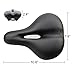 WOWOWO Bicycle Suspension Cruiser Saddle, Cruiser Gel Wide Comfort Soft Foam Bike Seat