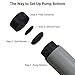 Dual Action Ball Pump with 5 Extra Needles and Storage Pouch by Gelindo, Superior Inflation Device for Basketball, Soccer, Rugby, Volleyball and Other Inflatable Balls