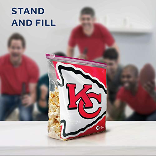 image for Ziploc Brand NFL Kansas City Chiefs Slider Gallon, 20 ct