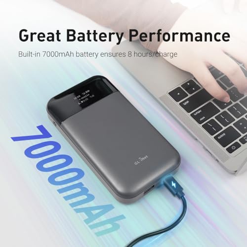 GL.iNet GL-E750V2 (MUDI) 4G LTE Portable Wi-Fi Hotspot for Travel | Mobile Hotspot Device, OpenWrt, OpenVPN, WireGuard, 7000mAh, Global Version