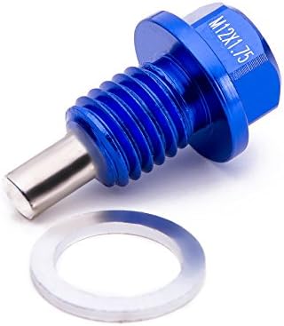 Upstream M12x1.75 Magnetic Oil Drain Plug for most Ford,Mazda(Blue)