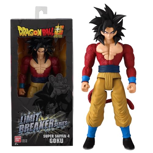 BANDAI - Dragon Ball Super - Riesenfigur Limit Breaker - Super-Saiyajin 4 Goku - Offizielle Lizenz - Grosse Gelenkfigur Goku Super Saiyan 4 30cm - Spielzeug fuer Kinder ab 4 Jahren - 36744
