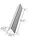 SUONA WS-36 Stainless Steel Flavorizer Bars Heat Plate/Tent Replacement Parts for Weber Spirit 300 310 320 E310 E320 Series Gas Grills with Front-Mounted Control Panels 15.3