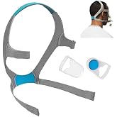 HITISPACE Airfit f20 Headgear with Clips for Airfit/AirTouch F20, Large | Replacement CPAP Mask Headgear Strap,CPAP Supplies, CPAP Chin Strap, Chin Strap for CPAP Users, Without Mask