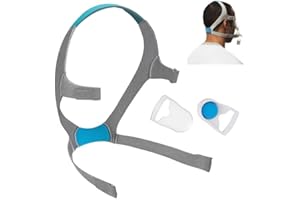 HITISPACE Airfit f20 Headgear with Clips, Replacement CPAP Mask Headgear Strap with Clips CPAP Supplies for Airfit/AirTouch F20, Large (Without Mask)