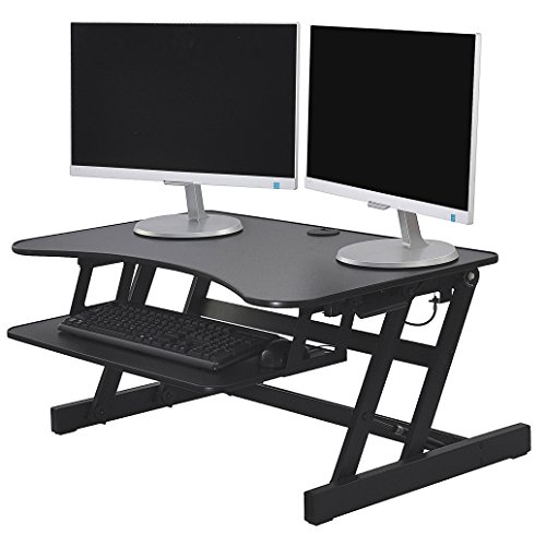 Lorell Adjustable Desk Riser Plus, Black