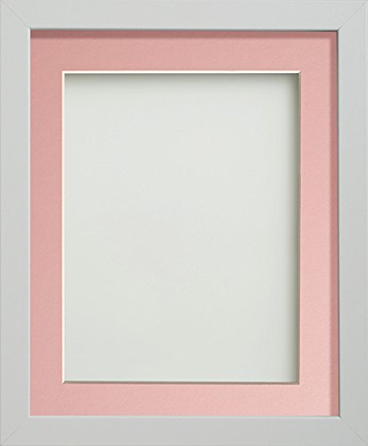 Frame Company Allington White A3 Frame With Pink Mount For Image A4 *Choice of sizes* Fitted with Real Glass