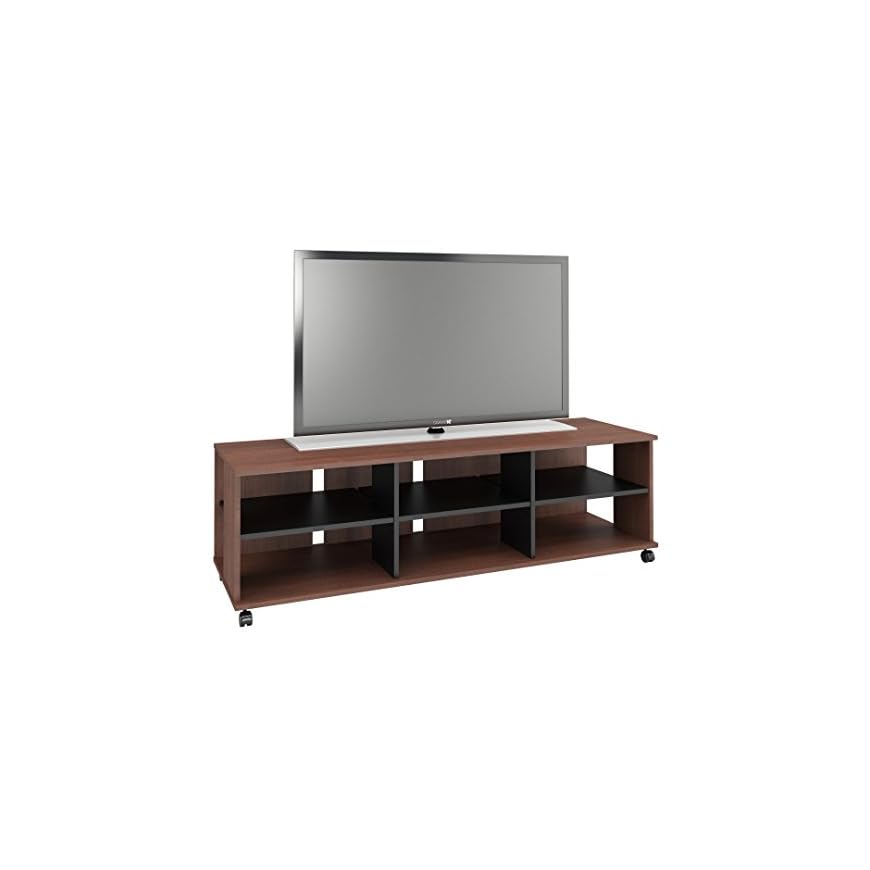 Nexera Jasper TV Stand, 60inch, Moka & Black LAVORIST