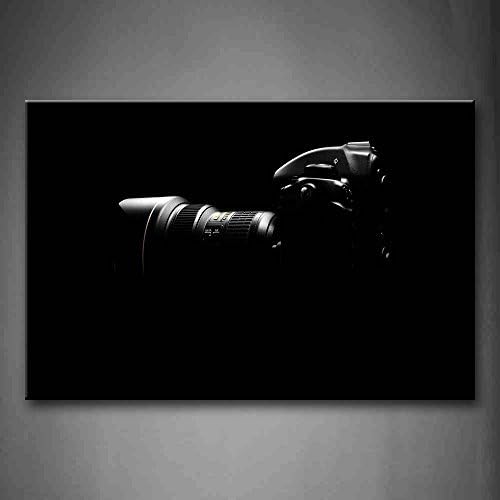 YIDA YUN Black And White Cool Camera In Black Wall Art Painting Pictures Print On Canvas Art Picture For Room