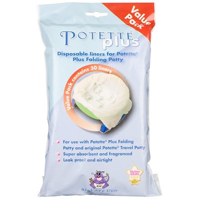 Potette Plus Travel Potty Pack of 30 Disposable Liners