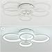 ROYAL PEARL Room Decor Modern Chandelier Dimmable LED Flush Mount Ceiling Light for Living Room Bedroom Kitchen Meeting 4000lm 50W, 6000k, UL Listed Acrylic and Iron