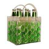 Chill It Bags Beer Cooler Bag Green--6 pack