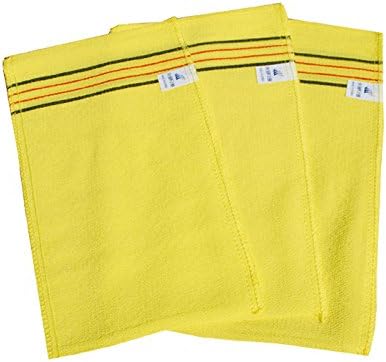 Amazing Korea Bath Massage Towel Large Size Asian Exfoliating Bath Washcloth 10 pcs Korea Representative Brand Large Size New