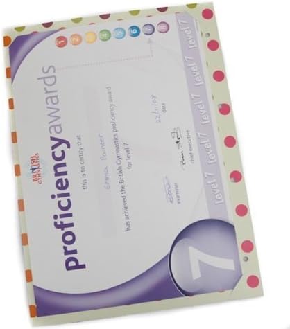 My Proud Moments - Sports and Swimming Badge, Medal and Certificate Case - Pack of 4 Extra Certificate Pages - Polkadot
