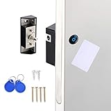 Lawei Electronic Cabinet Lock Kit Set with RFID Card and Tag Entry - Hidden DIY Locks for for Wooden Cabinet Drawer Locker