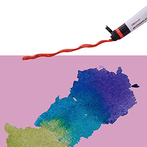 MIYA Watercolor Painting Tube Set 12/18 Colors - Monochromatic Tube Sketch Portable Non Toxic No Added Environmental for Adult/Kids/Beginners, Drawing Kits for Canvas Super Easy to Enjoy (12 Color)