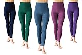 NOTOE Solid Color Seamless Legging with 3 Inch Height Waist Band