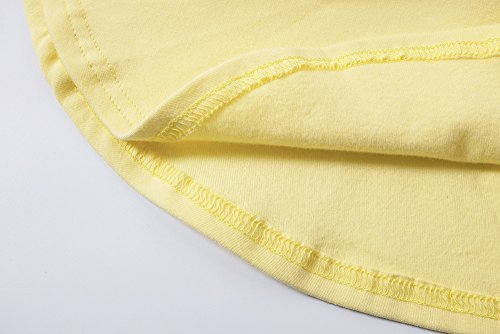 Infant Toddler Baby Girls Dress Cozy Ruffles Long Sleeves Cotton (2-3Year(3T), Yellow) - Thumbnail 5