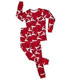 Leveret Reindeer 2 Piece Pajama 100% Cotton (Size 2-14 Years)