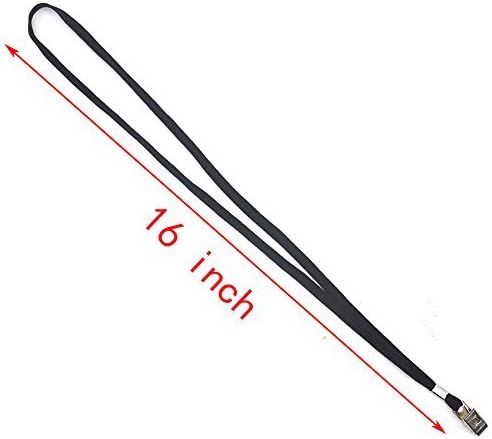 Bird Fiy® 50 Pcs Cotton Lanyard Bulldog Clip 32-inch Flat Braid Neck Lanyard for Id Cards/badges (Black) - Image 5