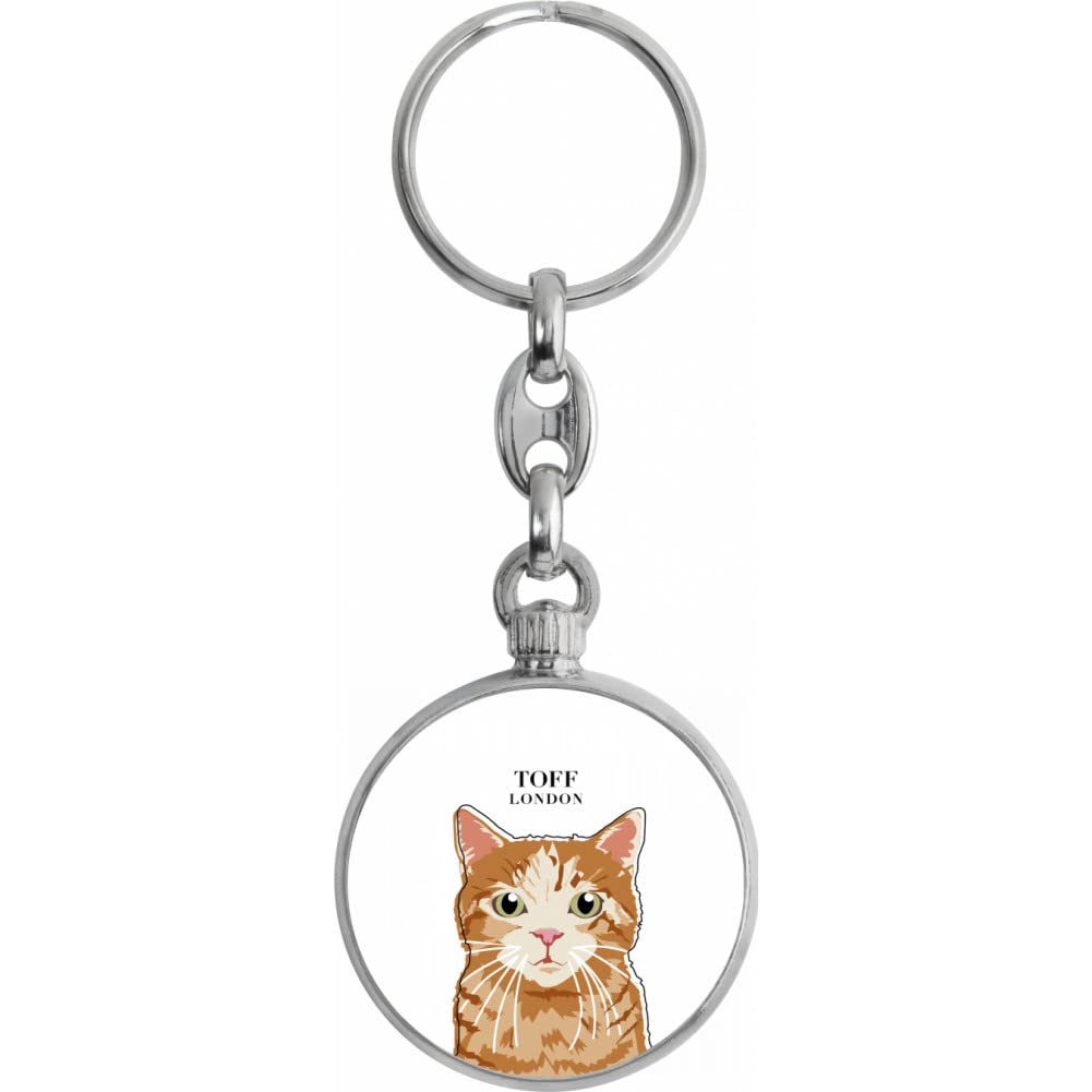 Toff London Ginger Tabby Cat Keyring