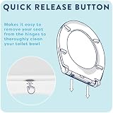 Croydex Capri Oval Soft Close Toilet Seat Quick Release Heavy Duty White view 3