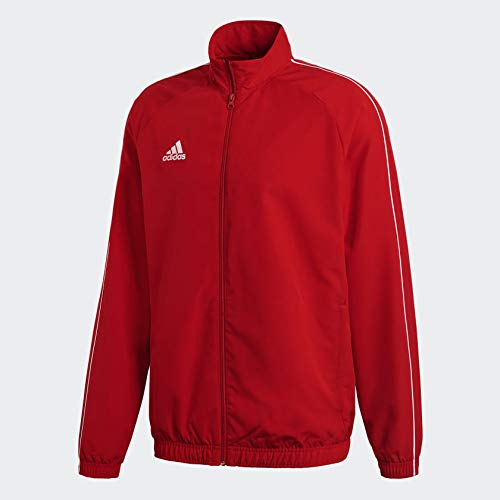 adidas Men's Core 18 Presentation Jacket, Power Red/White, Medium