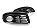 06-09 Volkswagen Jetta MK5 Open Vent Fog Light Grilles - Black (2006 2007 2008 2009)