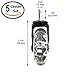 Office Addiction (Set of 5) Office Chair Replacement Wheels – Hardwood Safe 2.5-Inch Wheels – Ball Bearing Swivels – Floor Safe Design – Black/Clear