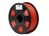 GP3D PLA Red 3D Printer Filament - 1KG 1.75mm 2.2lbs. Compatible With 3D Printers Reprap, Makerbot Replicator 2, Makergear M2 and up, Afinia, Solidoodle 2, Printrbot