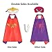 AnRio Girl’s Dress Up Helloween Costumes Double- Sides Satin Capes (4 Pack, 8 Mask)
