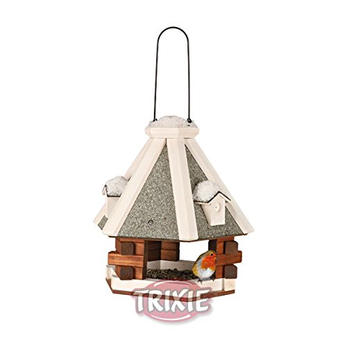 Trixie Natura Hanging Bird Feeder, 35 x 36 cm Diameter, Brown/White