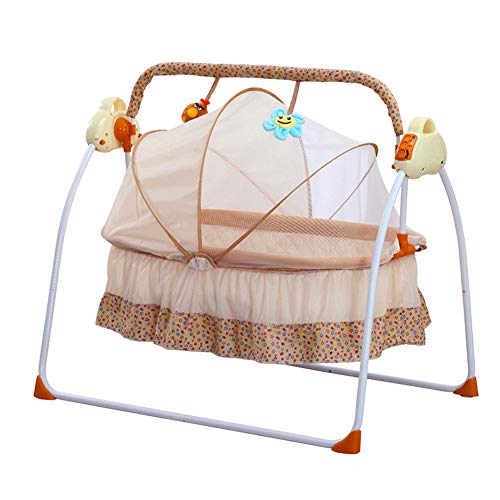 TBVECHI Electric Baby Swing, Electric Crib Baby Swing Rocker