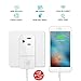 Smart Plug, VIMVIP [2 Pack] Wireless Mini Smart Plugs Outlet USB Charging Wifi Socket Compatible with Amazon Alexa, Google Home to Remote Control, Button Switch and More by IOS/Android Devices (White)