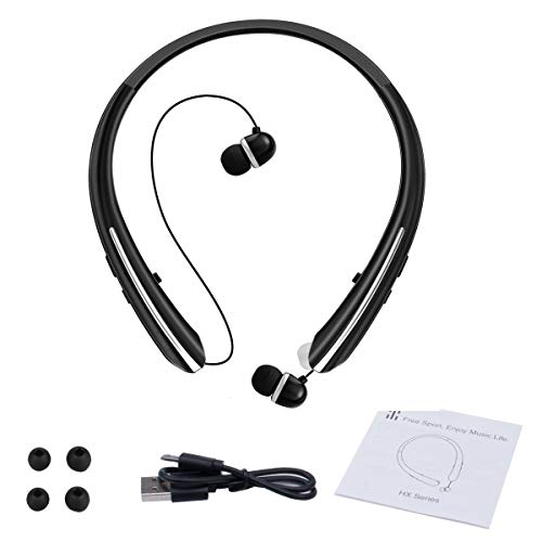 6 Bluetooth+Retractable+Headphones+Wireless+Earphones