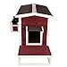 Petsfit Large Outdoor Cat House for 3 Adult Cats Waterproof, Outside Feral Cat Shelter with Escape Door & Stair Weatherproof