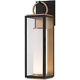 Troy Lighting B6723-PBR/TBK Gareth - 9W 1 LED Outdoor Wall Sconce-22.75 Inch Tall and 6.25 Inch Wide
