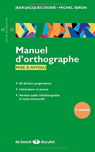 Manuel d'orthographe